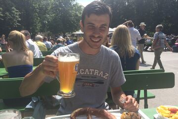 Arjan van Cruchten geniet met volle teugen van München.