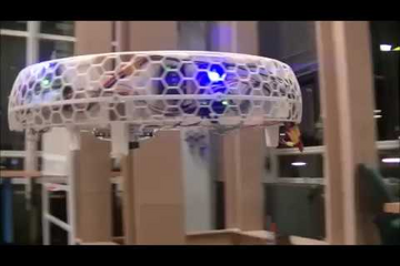 Drone of Blue Jay, student team of Eindhoven University of Technology (TU/e), during an autonomous flight.